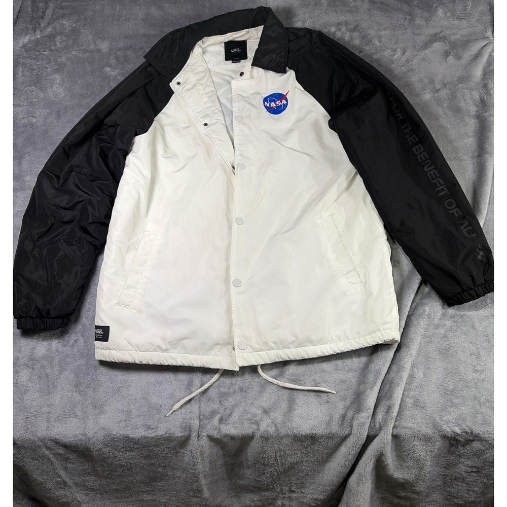 Vans x NASA Space Voyager Torrey Padded MTE Jacket White Black Large